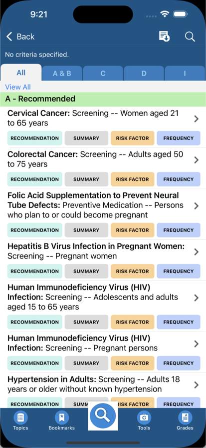 USPSTF Prevention TaskForce