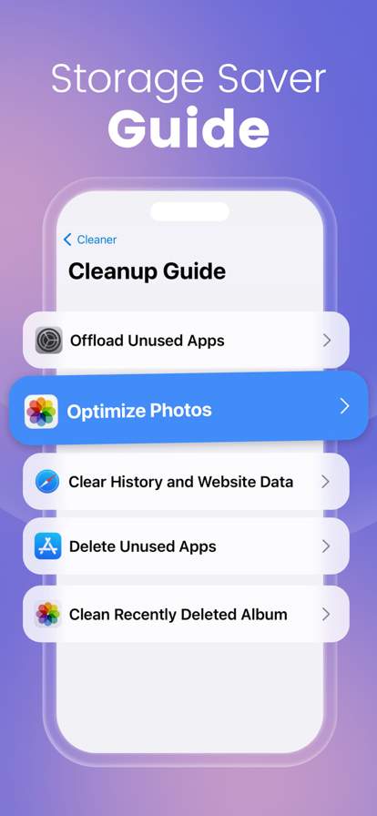 Cleaner: Storage clean up