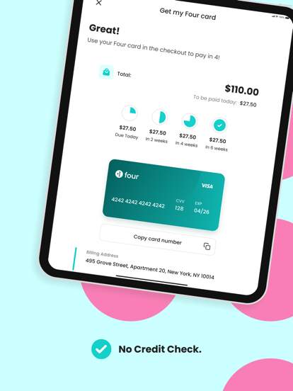Four | Buy Now, Pay Later