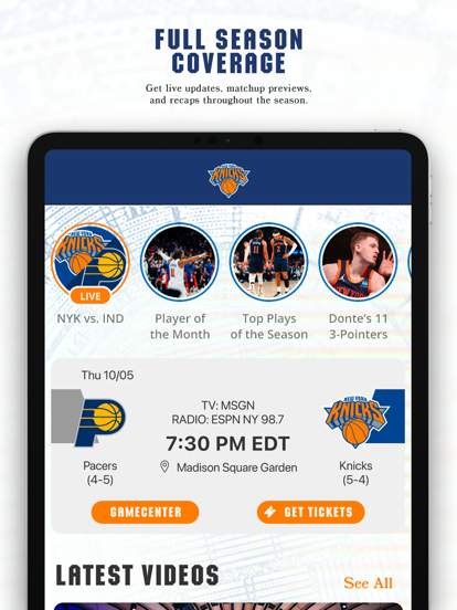 New York Knicks Official App