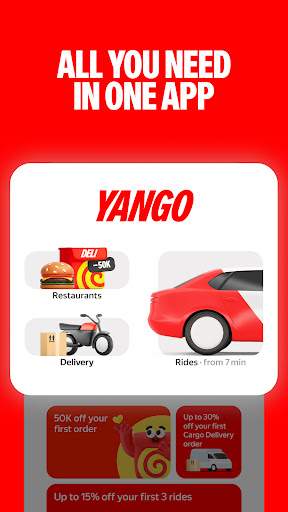 Yango: rides, food, delivery