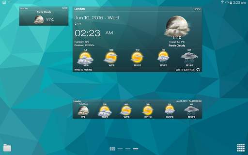 Weather & Clock Widget
